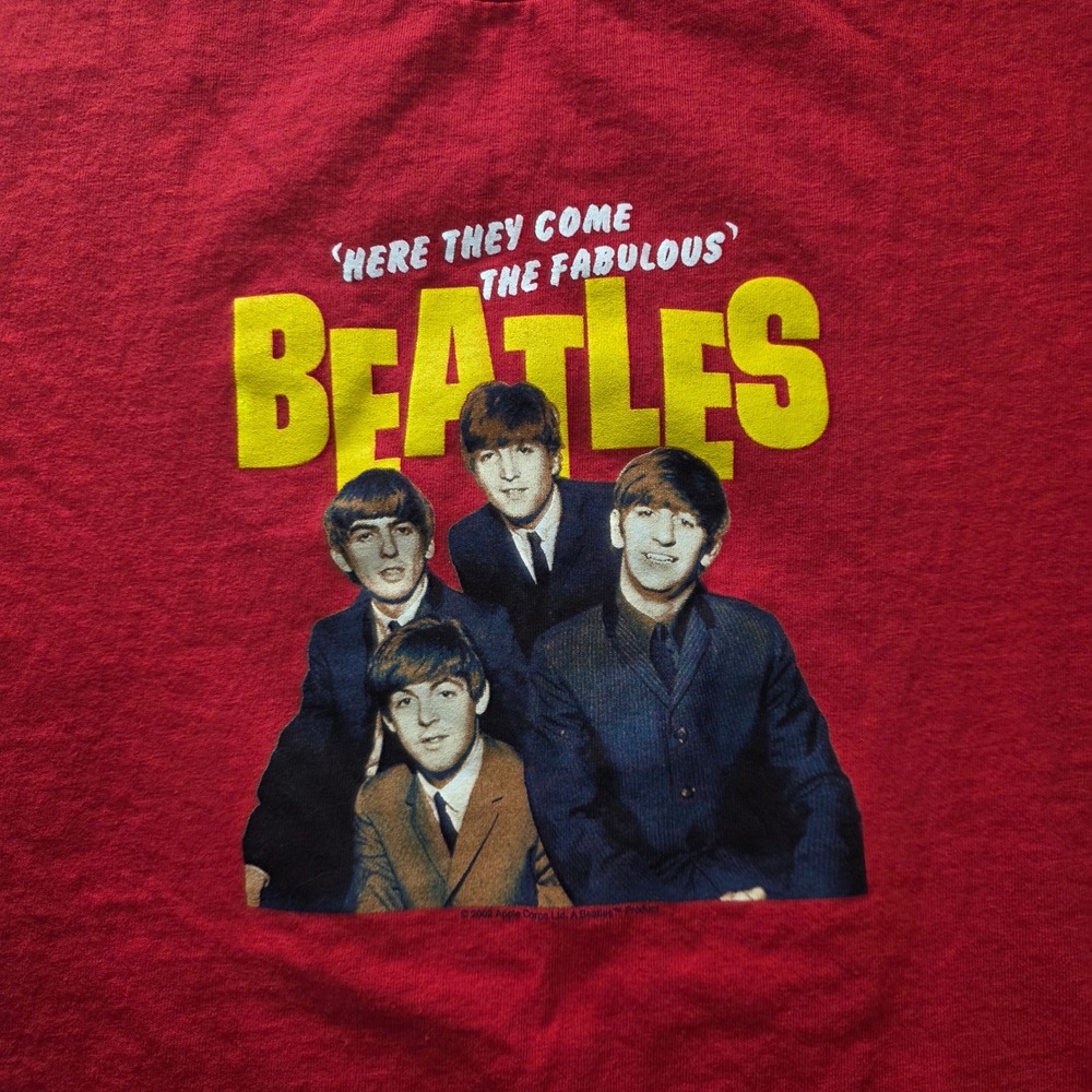 The‎ Beatles American Tour 1964 Graphic T-Shirt Mens Large Red Tee Hanes - Picture 4 of 8